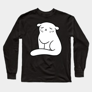 Floppy Eared White Cat Long Sleeve T-Shirt